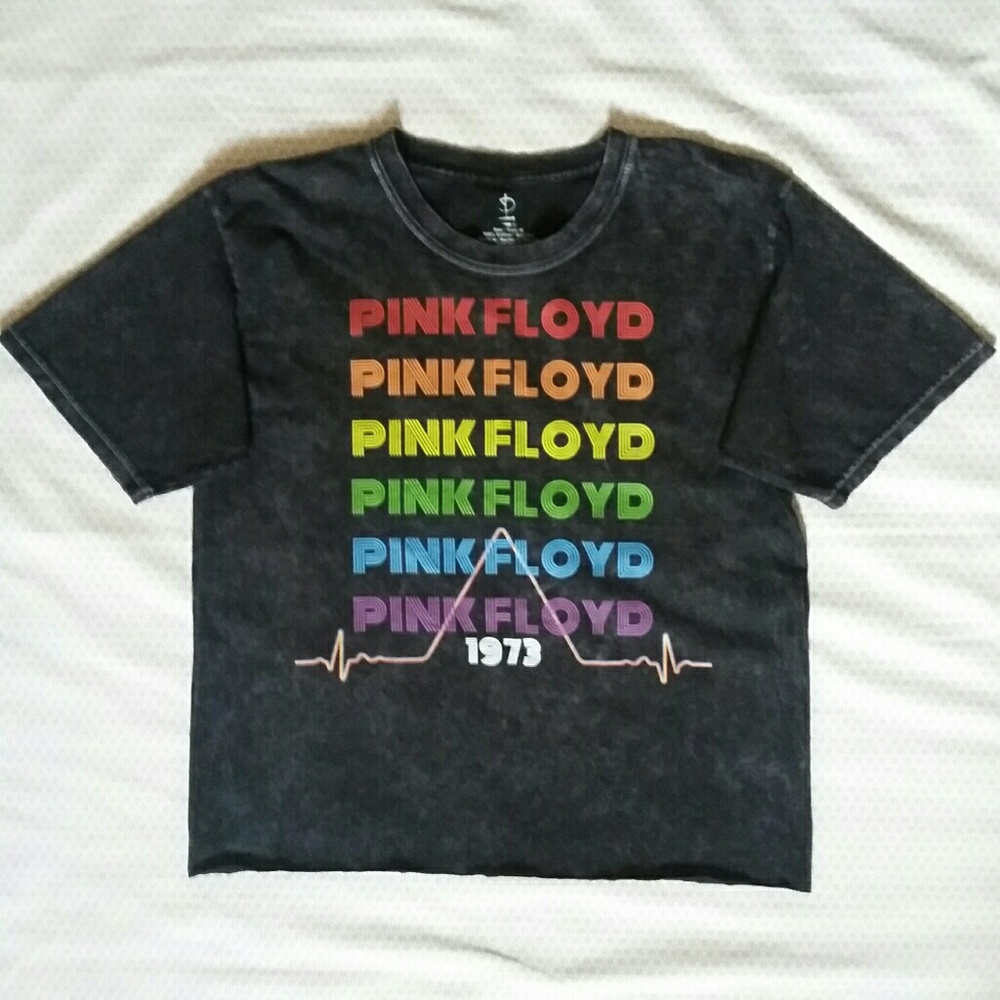 Pink Floyd Distressed Crop Top